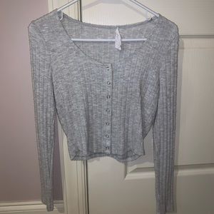 Crop top with buttons